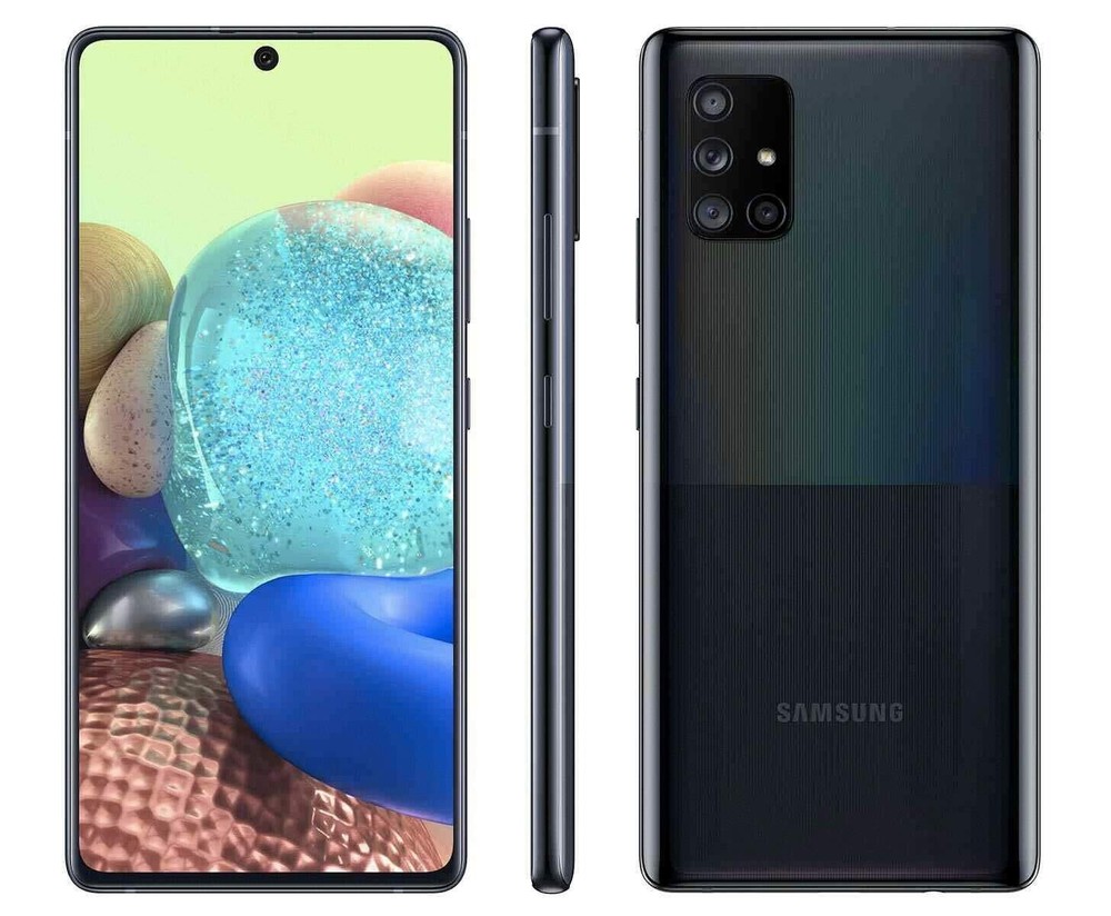 Samsung Galaxy A71 5G 6.7 » Verizon Only 128 GB – Black – Fair (Heavy Burn)