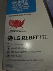 Net10 Wireless Lg Rebel LTE Cellphone 4.5 Inch Touchscreen Camera NEW