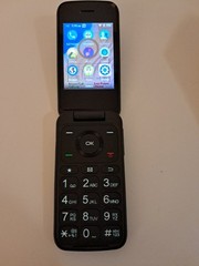 TCL Go Flip 2 T4058G 8GB Factory Unlocked 4G LTE GSM Senior Flip Phone Very Good