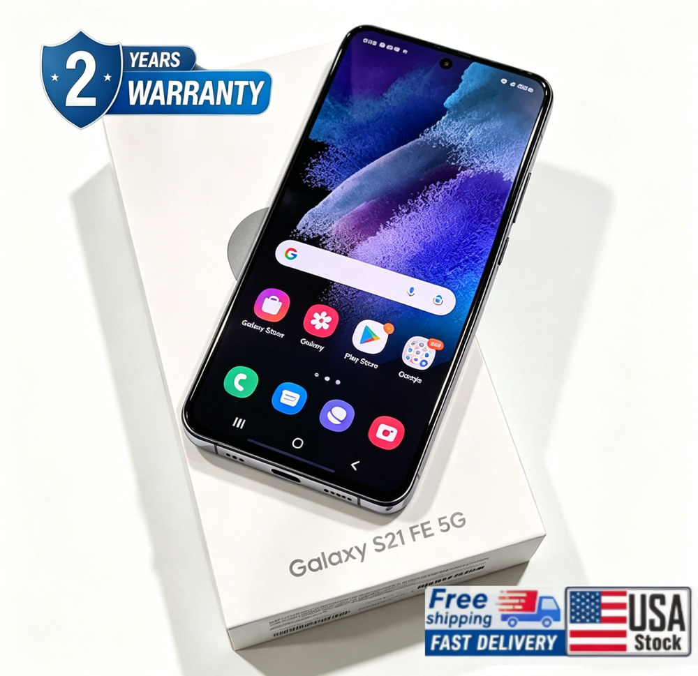 Brand New Samsung Galaxy S21 FE 5G SM-G990U1 128GB+6GB 6.4&Prime; Unlocked BLACK