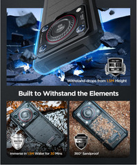 sealed New! Oukitel WP36 6.52&Prime; 16(8+8)/128GB 128dB Loud Speaker 10600mAh Rugged