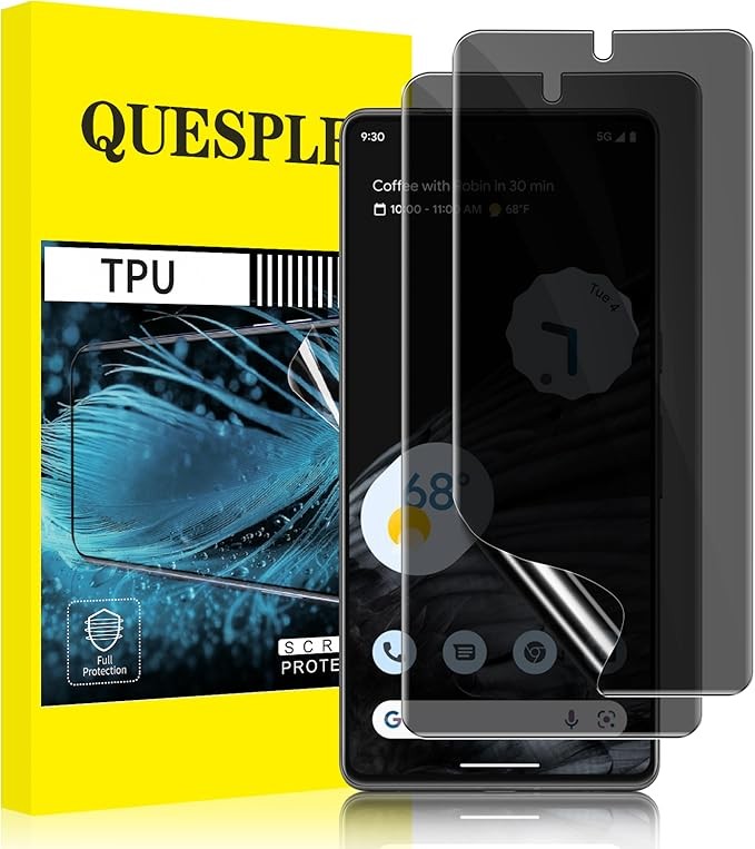 2+2 Pack for Google Pixel 7 Pro Screen Protector & Camera Lens Protector, Anti-S