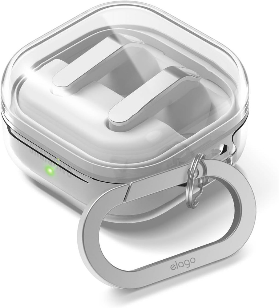 Clear Case with Carabiner for Samsung Galaxy Buds 4 Pro & Galaxy Buds 4