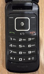 Samsung SGH-A157V UD 1.8&Prime; Display 256MB Storage AT&T 3G Flip Cellphone – Black