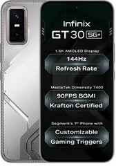Infinix GT 30 5G+ Factory Unlocked Dual SIM 128GB STORAGE Global Version WHITE