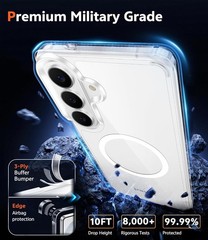 For Samsung Galaxy S26 Plus Case w/1x Screen Protector,Anti Yellowing Shockproof