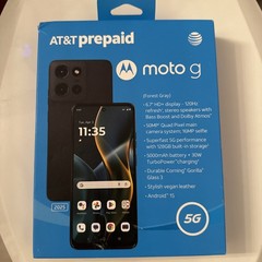 Motorola Moto G 2025, 128GB, Forest Gray – At&t Prepaid Smartphone – Brand New