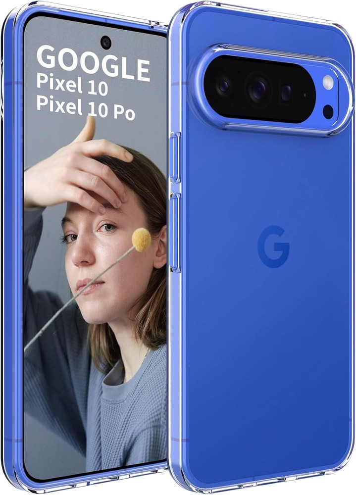 Ultra Slim Thin Flexible Clear TPU Phone Case for Pixel 10/10 Pro, Transparent