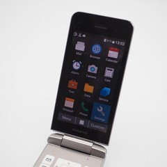 [VG] KYOCERA A202KC DIGNO KEITAI 4 ANDROID FLIP PHONE Silver Successor to 902kc