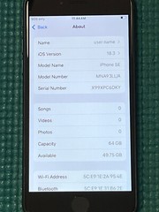 Apple iPhone SE 3rd Generation 64GB Midnight (Unlocked) A2595 (CDMA + GSM)