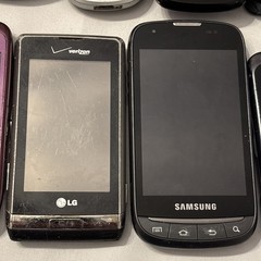 Lot Of Smart & Flip Phones, Untested, Parts / Repair, Mixed Brands & Models