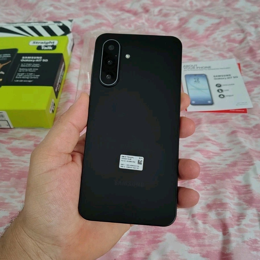 Samsung Galaxy A17 5G 128GB Straight Talk Black 6.7&Prime; 50MP Android 💁$74.99🔥🤯