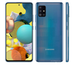 Samsung Galaxy A51 5G SM-A516V Unlocked 128GB Prism Bricks Blue B Heavy Burn