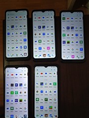 Lot of 5 Cloud Mobile Stratus C8 32GB Smartphone Black