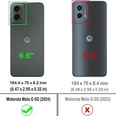 Wallet Case for Moto G 5G 2024, PU Leather Flip Protective Phone Case with Card