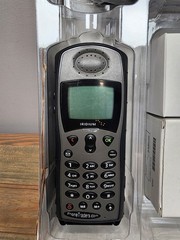 Iridium 9505A Satellite Phone with Accessories Box Powers On