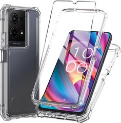 For TCL K32/K33 5G 2025 Phone Case with Tempered Glass Screen Protector,Slim Sof