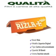 Rizla Liquorice Corte Cartine 70mm 150 Libretti 3 Confezioni Prodotto Originale