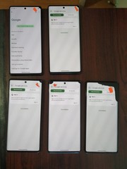 Lot of 5 Google Pixel 6 Pro 128GB For parts