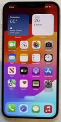 USED WHITE GSM UNLOCKED iPhone 12, 256GB A2172 MGFG3LL/A,84% BATTERY iOS 17.6.1