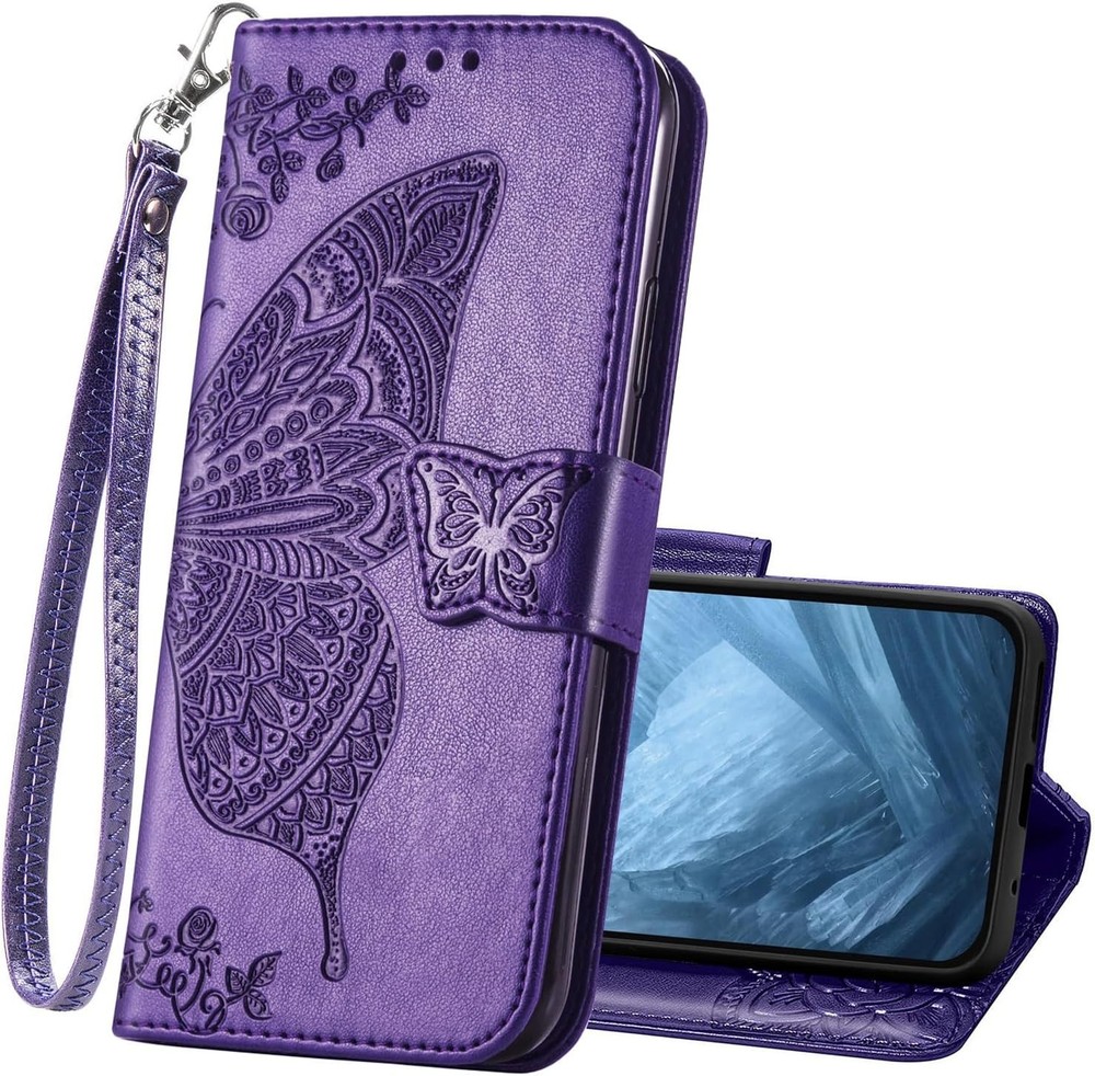 Wallet Case for Google Pixel 10 Pro, PU Leather Flip Protective Cover with Card