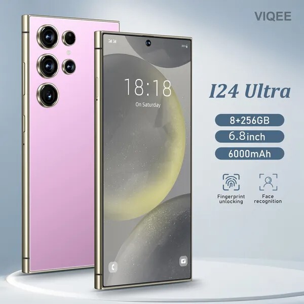 8GB+256GB I24 Ultra Android 13 Smartphone – 6.8&Prime;HD Display, 6000mAh Battery