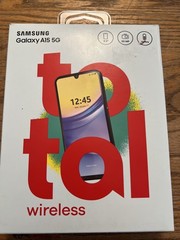 TOTAL WIRELESS SAMSUNG GALAXY A15 5G 64GB, Black – Prepaid Smartphone – NEW