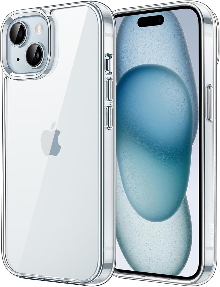 Clear Shockproof Bumper Cover Case for iPhone 15 Plus 6.7-Inch, Non-Yellowing De
