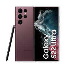 Samsung Galaxy S22 Ultra 5G SM-S908U1 512G GSM+CDMA Unlocked Smartphone Burgundy