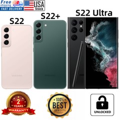 🔥NEW Samsung Galaxy S22/S22+/S22 Ultra 5G 128/256/512GB ALL COLORS Unlocked Lot