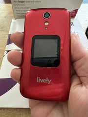 Jitterbug Flip 2 Red 4058P Senior Cell Phone Factory Reset Box Manuals Works