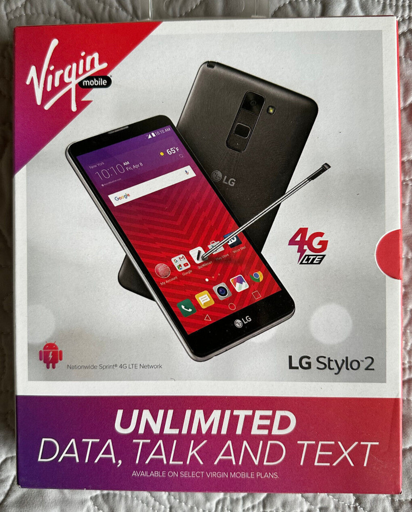 NEW LG Stylo 2 LS775 – 16GB – Titan (Virgin Mobile) 5.7&Prime; 1080P Smartphone