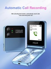 Unlocked SERVO 4 SIM Card Foldable Mobile Cell Phones Dial Torch Magic Voice