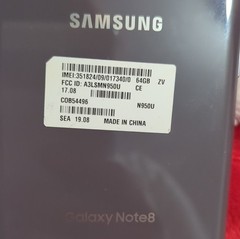 Samsung Galaxy Note8 Bar Gray USB Type-C Smartphone Model N950U 64GB