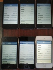 Lot of 10 Apple iPod Touch 4th Generation 32GB (7pc) / 16GB (3pc)