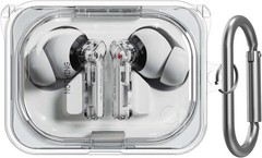 Clear TPU Protective Case Cover for Nothing Ear (a) with Carabiner Accessory