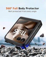 For Motorola Razr Ultra 2025 Case, Kickstand, Bling Luxury Slim Leather