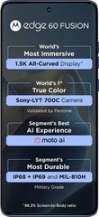 Motorola Edge 60 Fusion 5G (Slipstream 256GB 12GB RAM) 6.67  » Global Version.