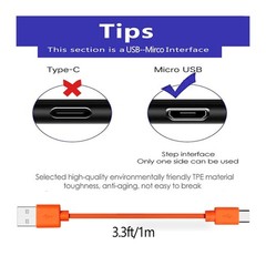 Wall Charger Charging Cable Power Cord Wire for Ring Keypad 2nd Gen & Doorbell