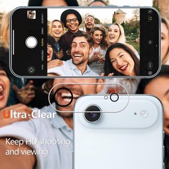 2PCS Screen Protector & Camera Lens Protector for iPhone Air/iPhone 17 Air 6.5 I