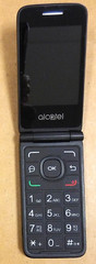 Alcatel MyFlip A405DL – Gray and Black ( Tracfone ) 4G VoLTE Cellular Flip Phone
