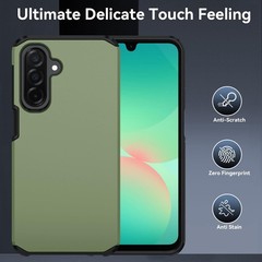 Shockproof Silicone Armor Case for Samsung Galaxy A17 5G w/ HD Screen Protector