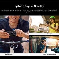 Global FOSSiBOT F105 4G LTE Rugged Phone Android 14 Dual SIM Waterproof 10300mAh