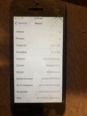 Apple iPhone 5 – 16GB – Black & Slate (Verizon) A1429 (CDMA + GSM)