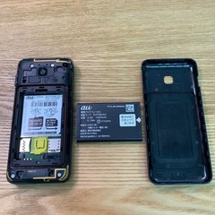 au GRATINA KYF42 flip phone Black735 SIM free