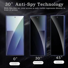 [2+2 Pack] Anti-Spy Privacy Screen & Camera Lens Protector for Samsung Galaxy Z