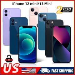 New Sealed Apple iPhone 13/13 Mini/12 Mini Unlocked 256G/128 ALL Carrier Factory