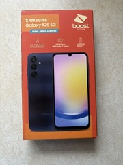 Boost Mobile Samsung Galaxy A25 5G 6.5&Prime; 128GB Prepaid Smartphone – Blue Black