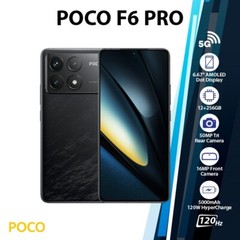 Xiaomi POCO F6 Pro 5G Android Cell Phone (Black/12GB+256GB/Dual SIM/Unlocked)