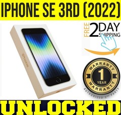 Apple iPhone SE 3rd 5G 128GB STARLIGHT 2022 (UNLOCKED) 🔋100% BATTERY🔋 ❖SEALED❖